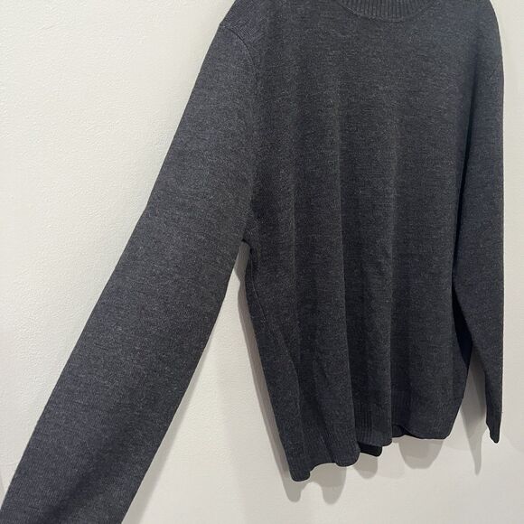Filson Sweater Men’s Medium Charcoal Gray Wool Crewneck 11003-CH Pullover - Picture 5 of 7